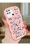 Redmi 10C Compatible Shockproof Simple Pink Silicone Phone Case Panda Pattern