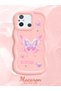 Poco C55 Compatible Shockproof Simple Pink Silicone Phone Case Butterfly Pattern - 2