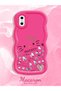 iPhone XS Compatible Shockproof Simple Red Silicone Phone Case Hello Kitty Pattern - 2