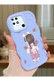 Redmi 10C Compatible Shockproof Simple Blue Silicone Phone Case for Girls Pattern