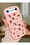 Tecno Spark Slim Compatible Shockproof Simple Pink Silicone Phone Case Flower Pattern