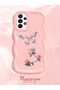 Samsung Galaxy A23 Compatible Shockproof Simple Pink Silicone Phone Case Butterfly Pattern - 2