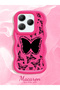 Infinix Hot 40 Pro Compatible Shockproof Simple Red Silicone Phone Case Butterfly Pattern - 2