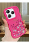 Infinix Hot 40 Pro Compatible Shockproof Simple Red Silicone Phone Case Hello Kitty Pattern