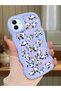 Samsung Galaxy A04 Compatible Shockproof Simple Blue Silicone Phone Case Panda Pattern