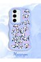 Samsung Galaxy S24 Fe Compatible Shockproof Simple Blue Silicone Phone Case Panda Pattern - 2