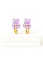 Suitable for Non-Pierced Ears Kuromi Cinnammaroll Rabbit Bear Labubu Design Children's Earrings Suitable for Non-Pierced Ears - 2