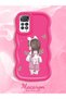 Redmi Note 11 Pro 5g Compatible Shockproof Simple Red Silicone Phone Case Cover Girl Pattern - 2