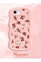 iPhone 6 Plus Compatible Shock Resistant Simple Pink Silicone Phone Case Flowers Pattern - 2