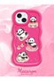 Simple Red Silicone Phone Case Panda Pattern Compatible with iPhone 13 Shockproof