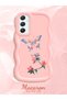 Samsung Galaxy A34 5g Compatible Shockproof Simple Pink Silicone Phone Case Butterfly Pattern - 2