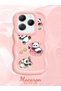 Simple Pink Silicone Phone Case Panda Pattern Shockproof Compatible with Infinix Hot 40 Pro