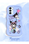 Samsung Galaxy A04S Compatible Shockproof Simple Blue Silicone Phone Case Kuromi Pattern - 2