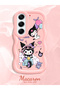 Tecno Camon 40 Compatible Shockproof Simple Pink Silicone Phone Case Kuromi Pattern - 2