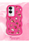Vivo Y19S Compatible Shockproof Simple Red Silicone Phone Case Cover Flower Pattern - 2