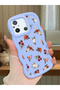 Redmi 11A Compatible Shockproof Simple Blue Silicone Phone Case Cover Flower Pattern
