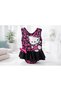 Girl's Bow Detailed Character Printed Black 3-7 Years Old Girl's Sea Beach Pool Swimsuit - 6