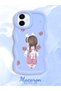 Samsung Galaxy A06 Compatible Shockproof Simple Blue Silicone Phone Case Girl Pattern - 2