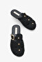 Laokla Women's Slippers - Black Suede - 3