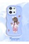 Simple Blue Silicone Phone Case for Poco C85 4g Compatible Shockproof Cover Girl Pattern - 2