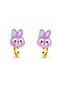 Suitable for Non-Pierced Ears Kuromi Cinnammaroll Rabbit Bear Labubu Design Children's Earrings Suitable for Non-Pierced Ears - 2