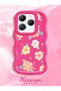 Infinix Hot 40 Compatible Shockproof Simple Red Silicone Phone Case Flower Pattern - 2