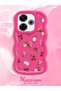 For Redmi 13 4g Compatible Shockproof Simple Red Silicone Phone Case Cover Flower Pattern - 2