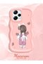 Redmi Note 12 Pro 5g Compatible Shockproof Simple Pink Silicone Phone Case Girl Pattern - 2
