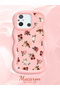 Redmi 11A Compatible Shockproof Simple Pink Silicone Phone Case Flower Pattern - 2