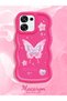 A6 Pro 5g Compatible Shockproof Simple Red Silicone Phone Case Butterfly Pattern - 2
