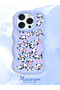 iPhone 16 Pro Compatible Shockproof Simple Blue Silicone Phone Case Panda Pattern - 2