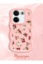 For Tecno Camon 20 Compatible Shockproof Simple Pink Silicone Phone Case Flower Pattern - 2