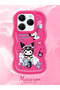 Tecno Spark 20 Pro Compatible Shockproof Simple Red Silicone Phone Case Kuromi Pattern - 2