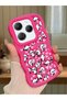 Infinix Hot 40 Compatible Shockproof Simple Red Silicone Phone Case Panda Pattern