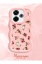 Xiaomi Redmi 13X Compatible Shockproof Simple Pink Silicone Phone Case Flower Pattern - 2