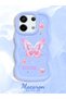 Redmi Note 13 Pro 5g Compatible Shockproof Simple Blue Silicone Phone Case Butterfly Pattern - 2
