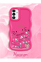 Samsung Galaxy A13 Compatible Shockproof Simple Red Silicone Phone Case Hello Kitty Pattern - 2