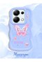 Poco M6 Pro 4g Compatible Shockproof Simple Blue Silicone Phone Case Butterfly Pattern - 2
