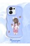 Oppo F31 5g Compatible Anti-Knock Simple Blue Silicone Phone Case Girls Pattern - 2