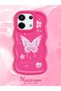 Poco X6 5g Compatible Shockproof Simple Red Silicone Phone Case Butterfly Pattern - 2