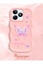 Realme Note 50 Compatible Shockproof Simple Pink Silicone Phone Case Butterfly Pattern - 2