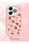 Infinix Smart 8 Compatible Shockproof Simple Pink Silicone Phone Case Cover Flower Pattern - 2
