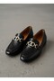 26142209 Buckle Detail Genuine Leather Orthopedic Comfort Shoes for Women - 4