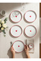 6Pcs Dessert Plate with Heart Modern - 3