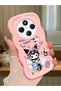 Redmi A4 Compatible Shockproof Simple Pink Silicone Phone Case Kuromi Pattern