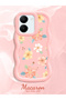 For Vivo Y36 4g Compatible Shockproof Simple Pink Silicone Phone Case Flower Pattern - 2