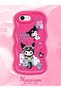 iPhone 6S Plus Compatible Shockproof Simple Red Silicone Phone Case Kuromi Pattern - 2