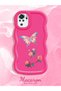Xiaomi Redmi Note 10 4g Compatible Anti-Knock Simple Red Silicone Phone Case Butterfly Pattern - 2