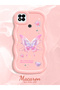 Redmi 9C Compatible Shockproof Simple Pink Silicone Phone Case Butterfly Pattern - 2