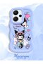 Redmi Note 13 Pro Plus 5g Compatible Shockproof Simple Blue Silicone Phone Case Kuromi Pattern - 2